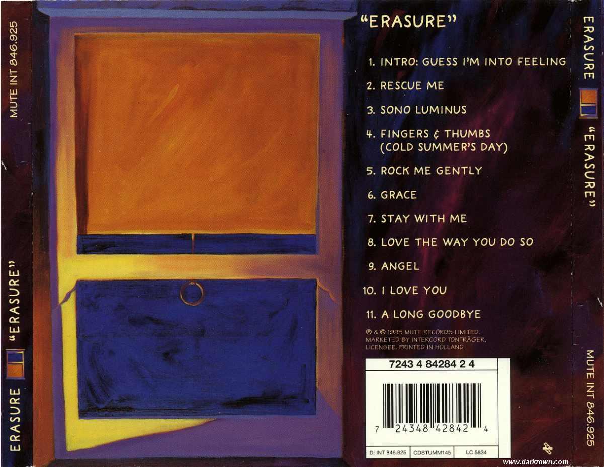 Erasure Erasure Back