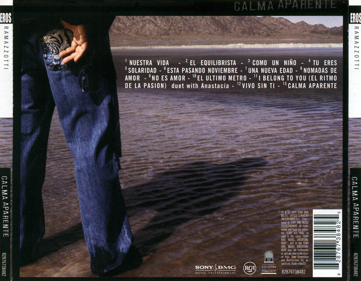 ErosRamazzotti CalmaAparente Back