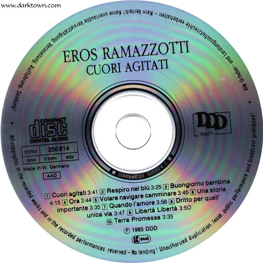 ErosRamazzotti CuoreAgitati CD