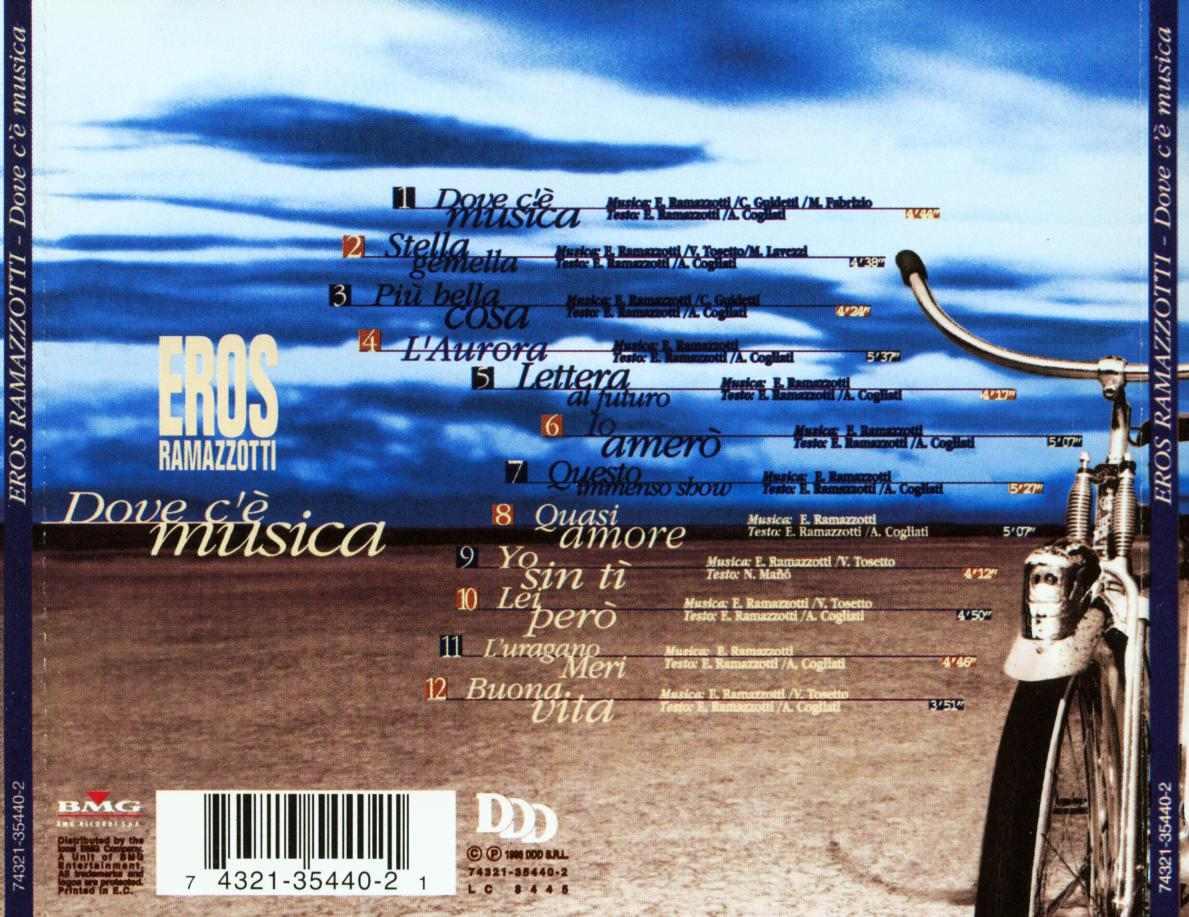 ErosRamazzotti DoveCeMusica Back