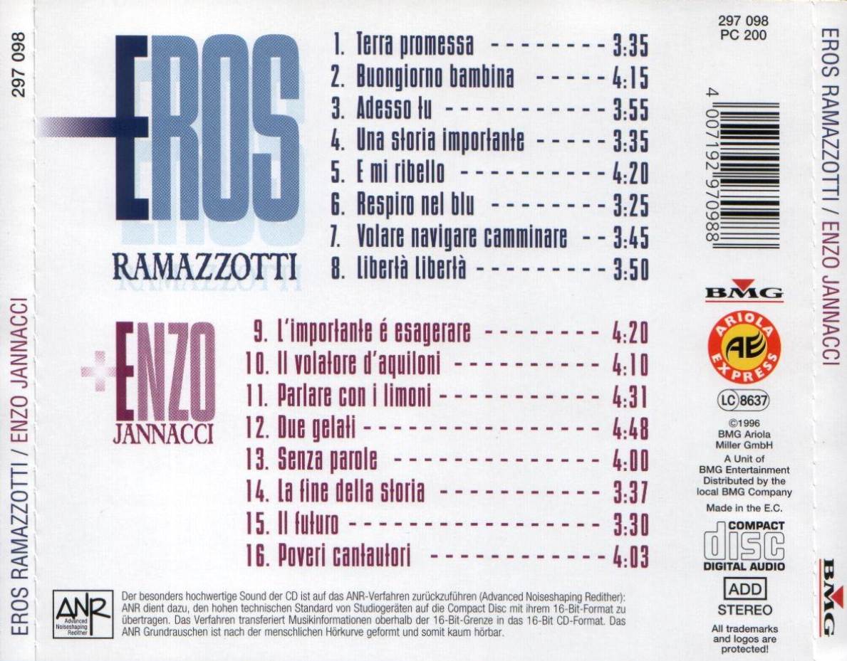 ErosRamazzotti EnzoJannacci Back