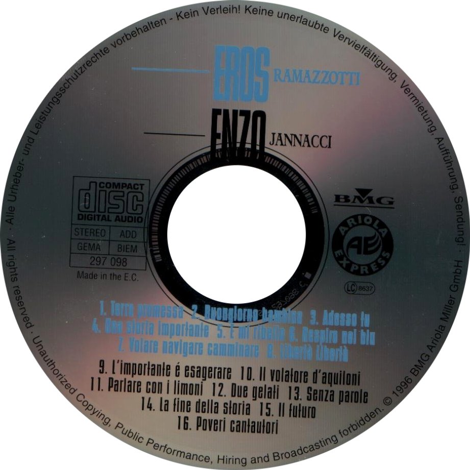 ErosRamazzotti EnzoJannacci CD