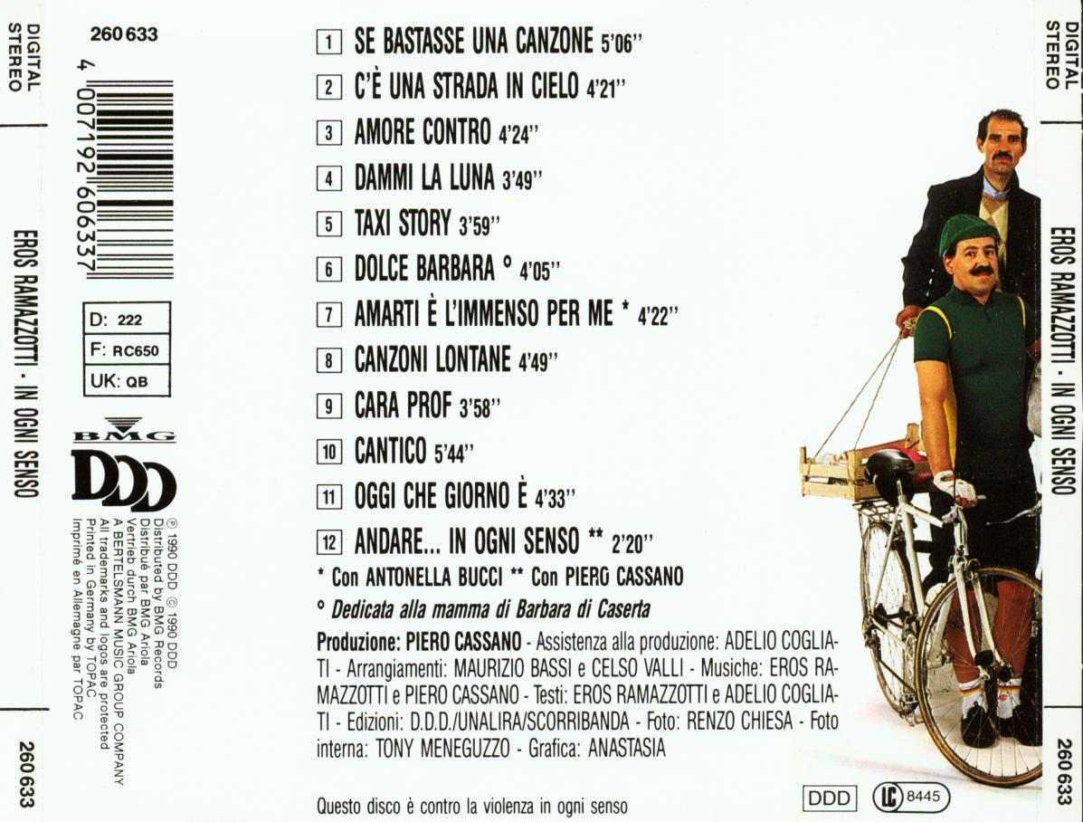 ErosRamazzotti InOgniSenso Back