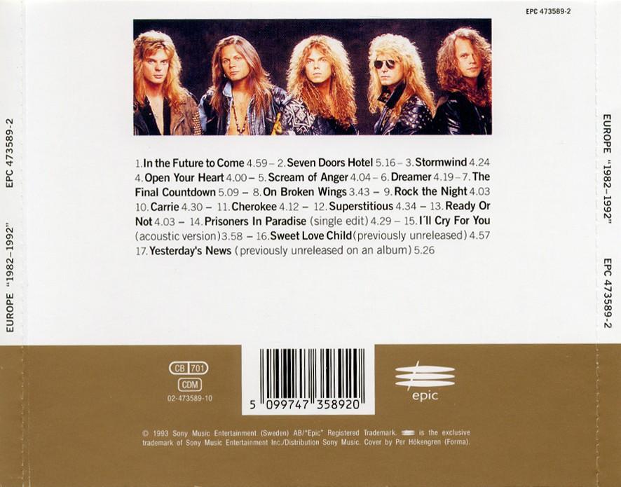 Europe 1982 1992 Back02