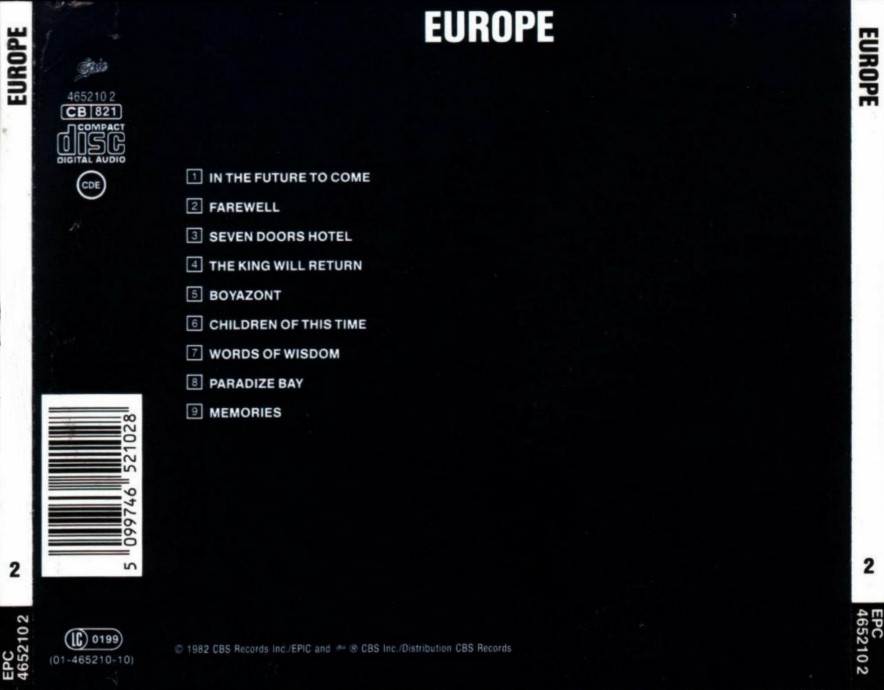 Europe Europe Back