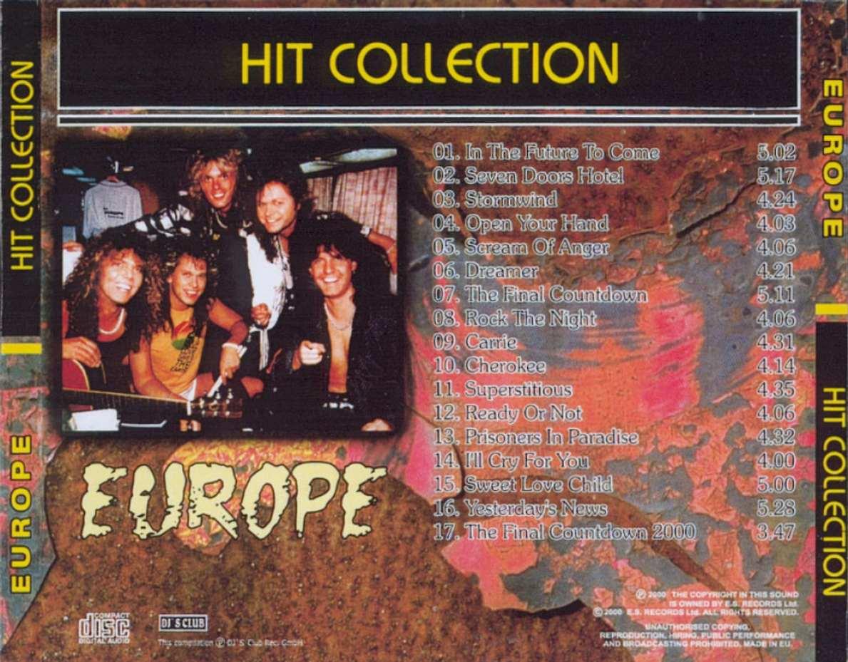 Europe HitCollection Back