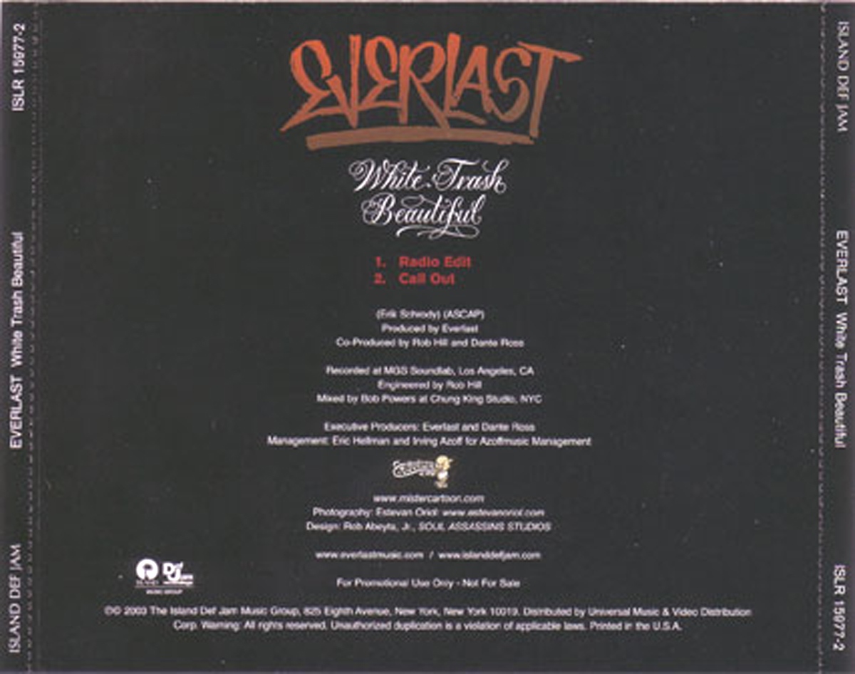 Everlast  White Trash Beautiful Promo b