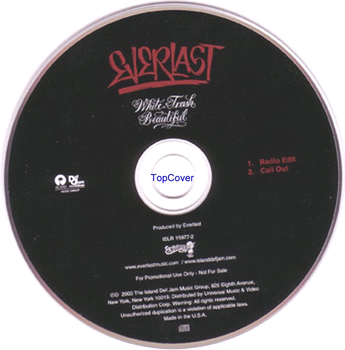 Everlast  White Trash Beautiful Promo cd