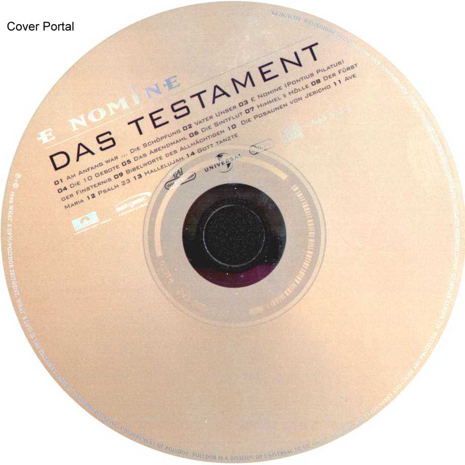 e nomine das testament cd