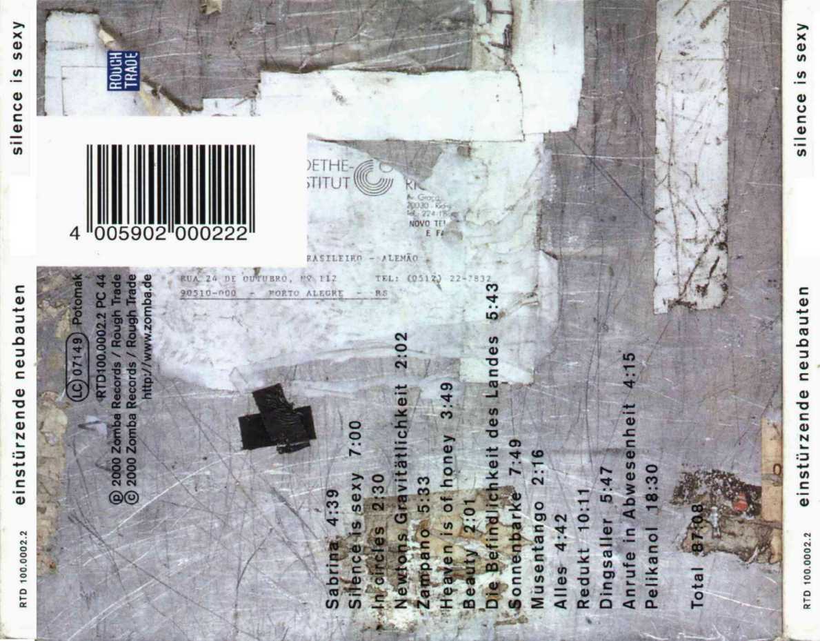 einstuerzende neubauten  silence is sexy b