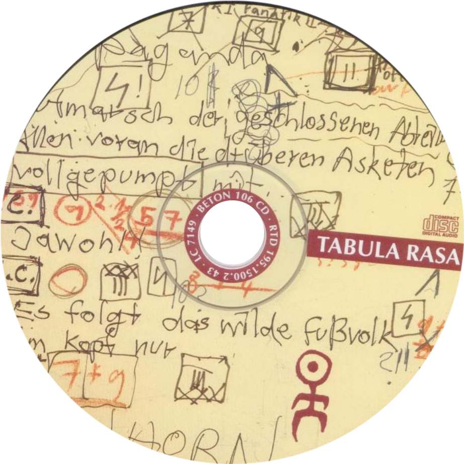 einstuerzende neubauten  tabula rasa cd