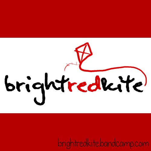 electric rainbow cat bright red kite  