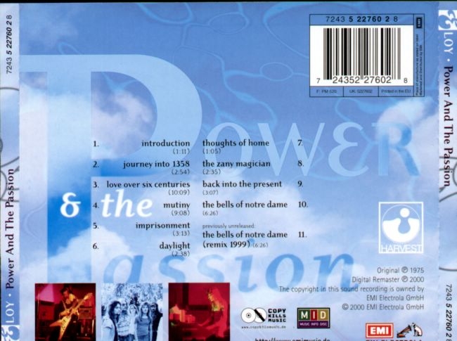 eloy  power and the passion b