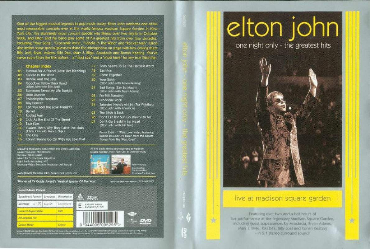 elton john  one night only Full