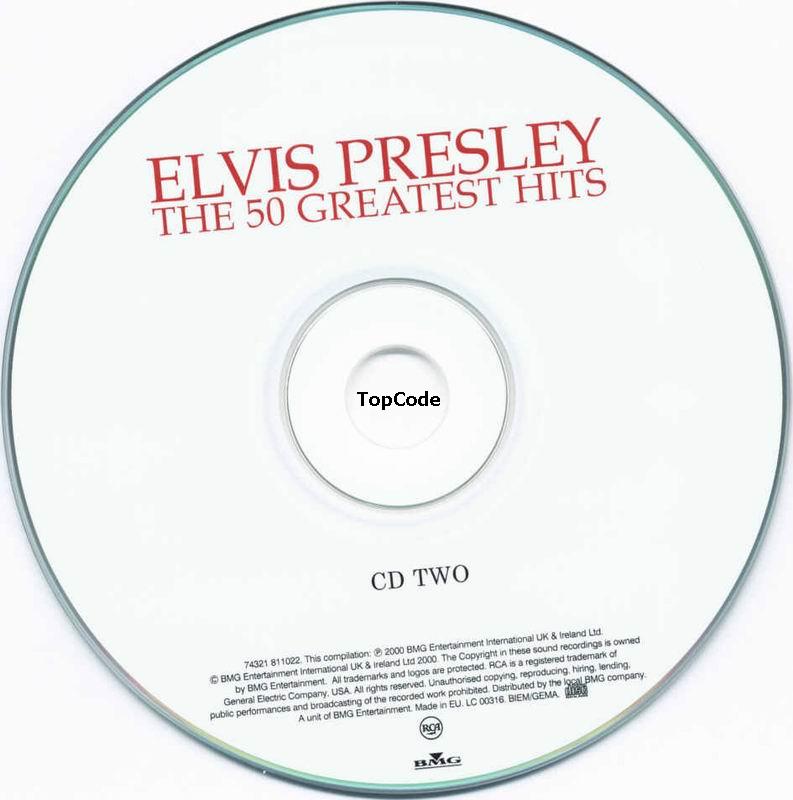 elvis  50 greatest hits cd