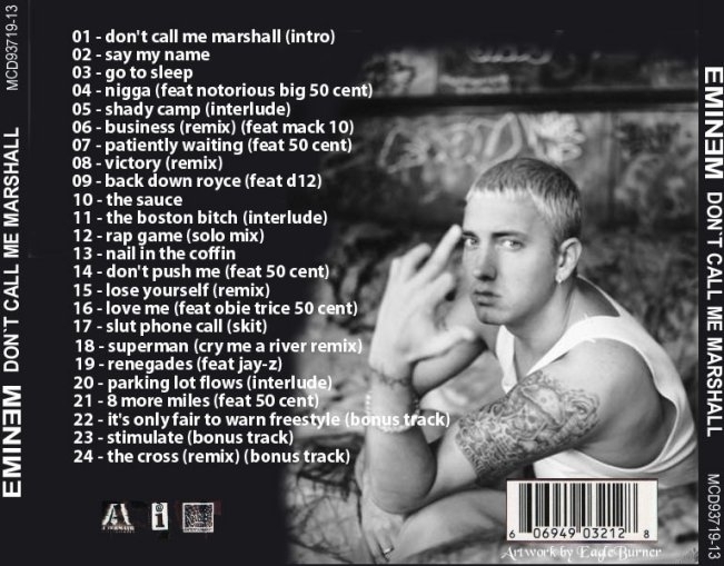eminem  dont call me marshall b