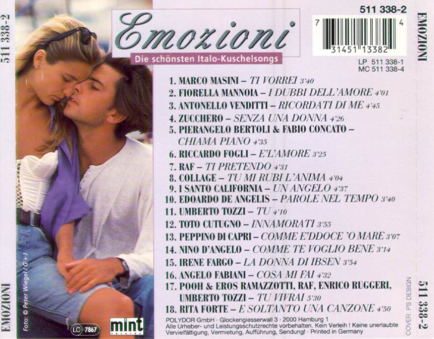 emozioni  die schoensten italo kuschelsongs b