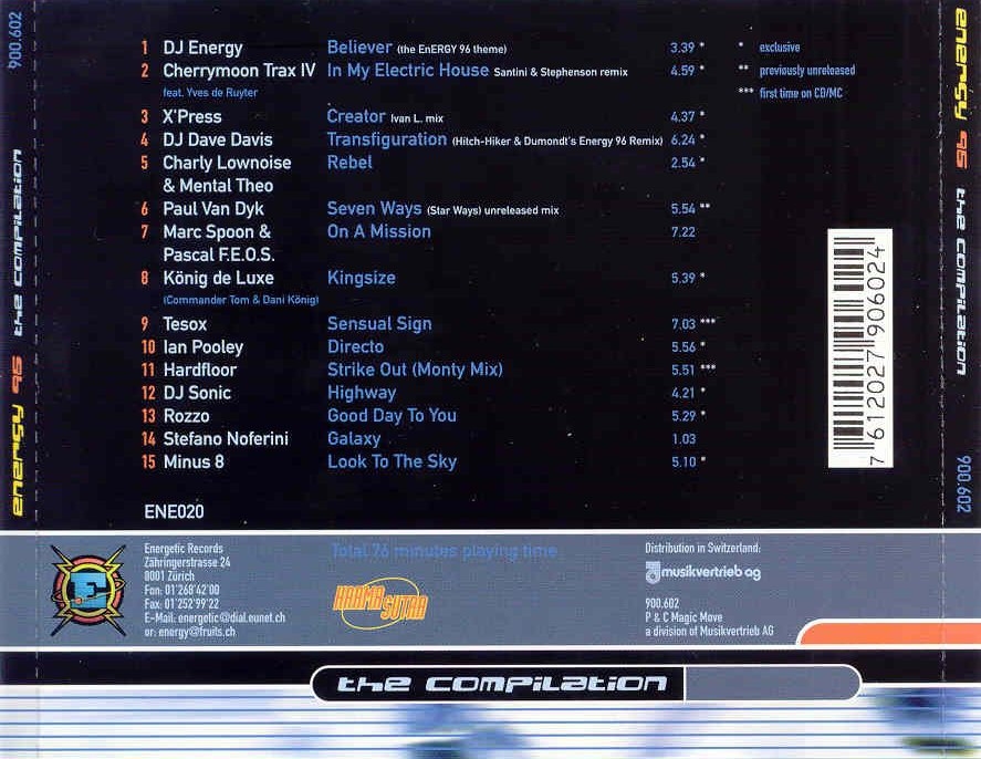 energy 1996  the compilation b
