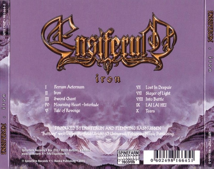 ensiferum  iron b
