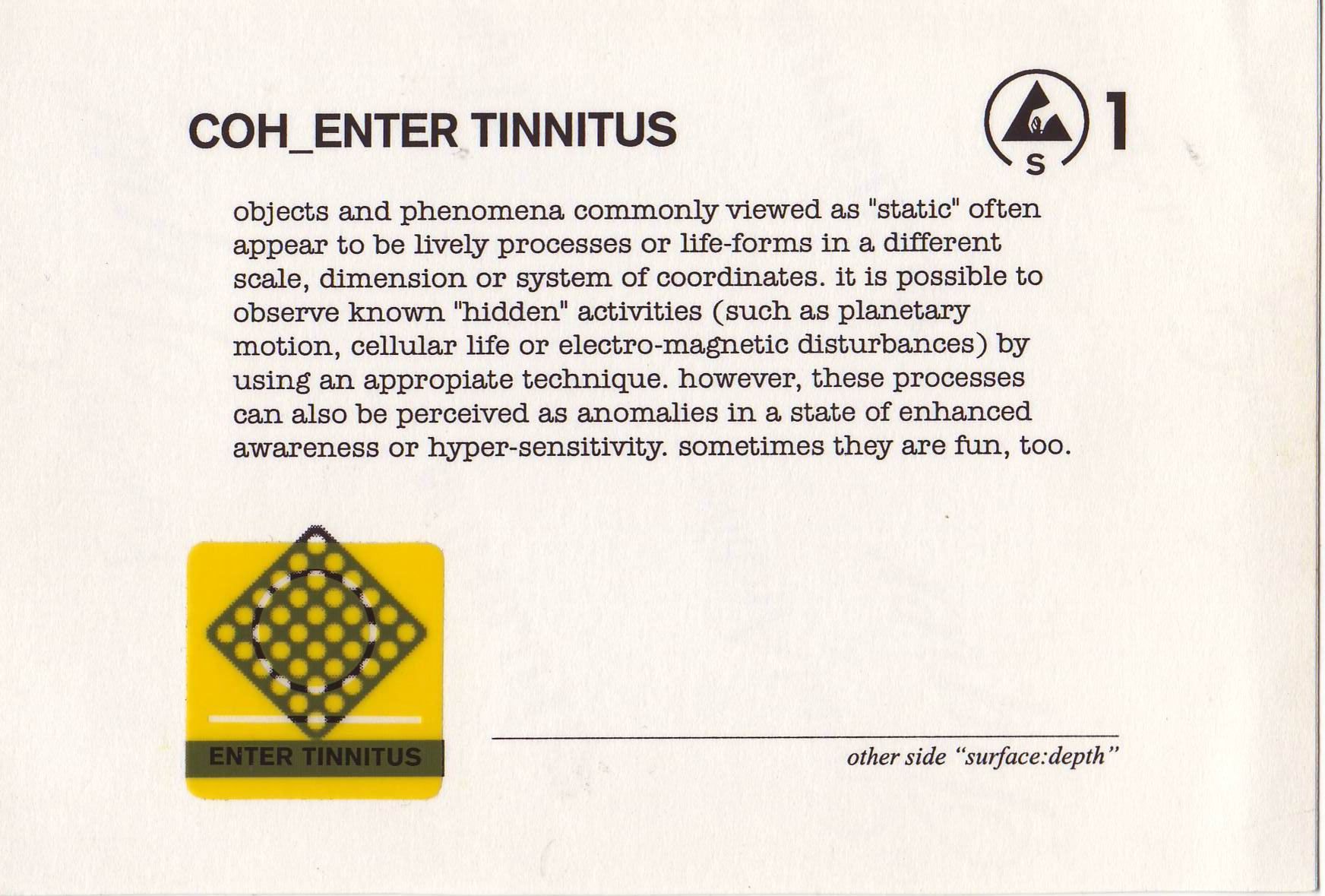 enter tinnitus coh 