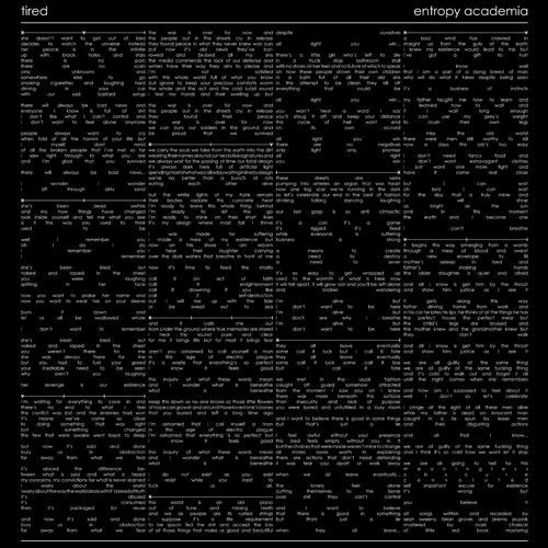 entropy academia tired  