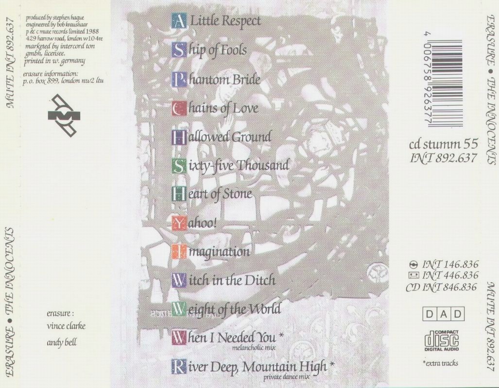 erasure  the innocents b