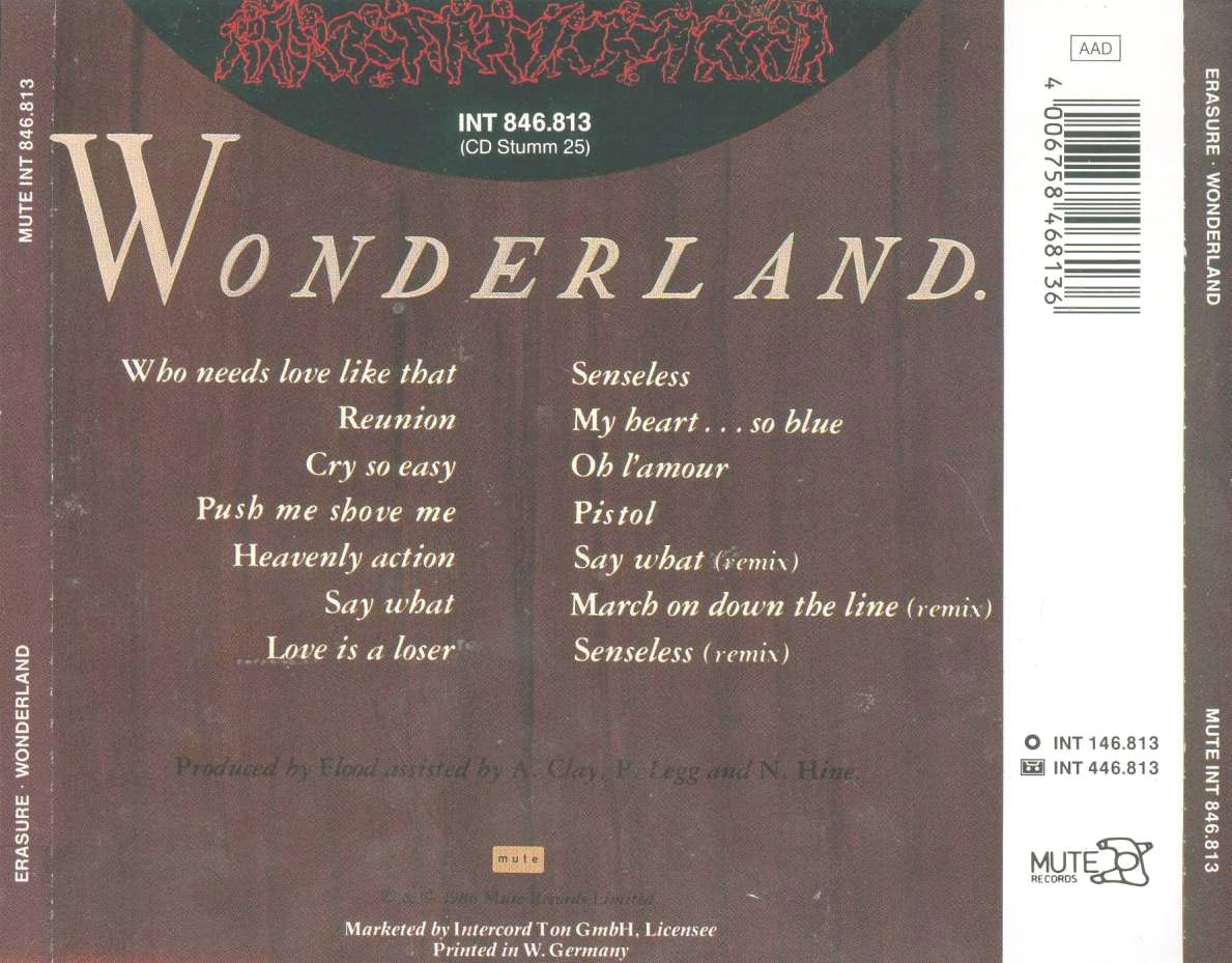 erasure  wonderland b