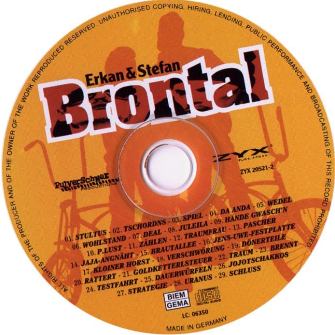 erkan u stefan  brontal cd