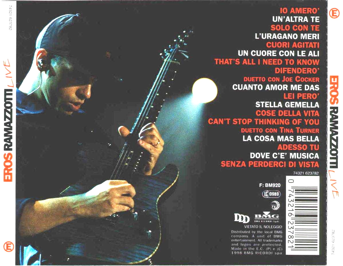 eros ramazzotti  live b