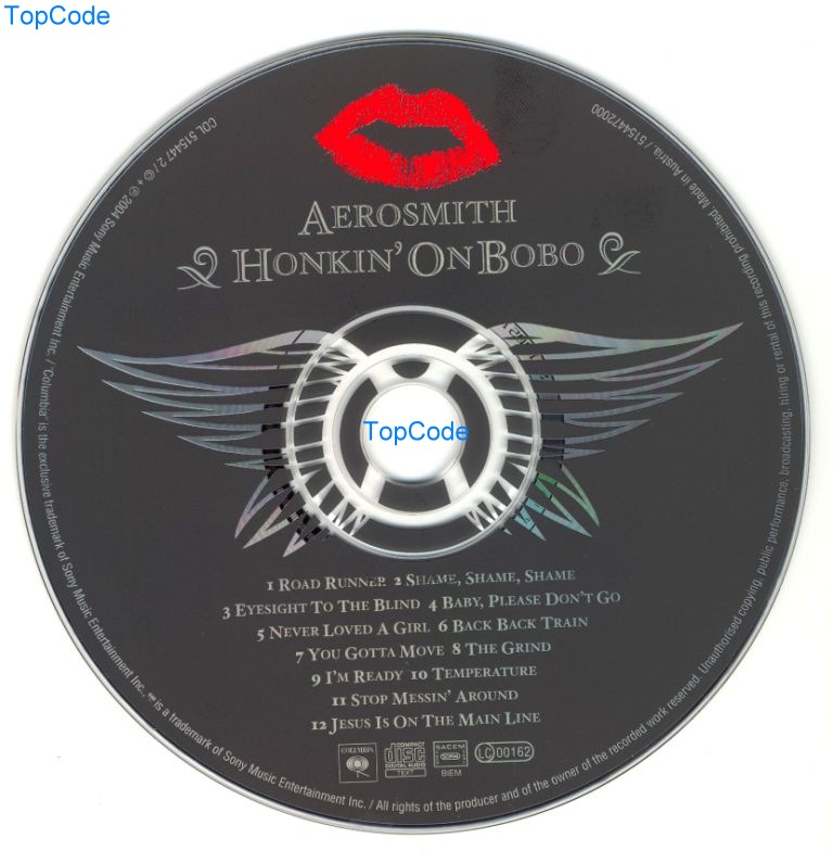 erosmith  honkin on bobo cd