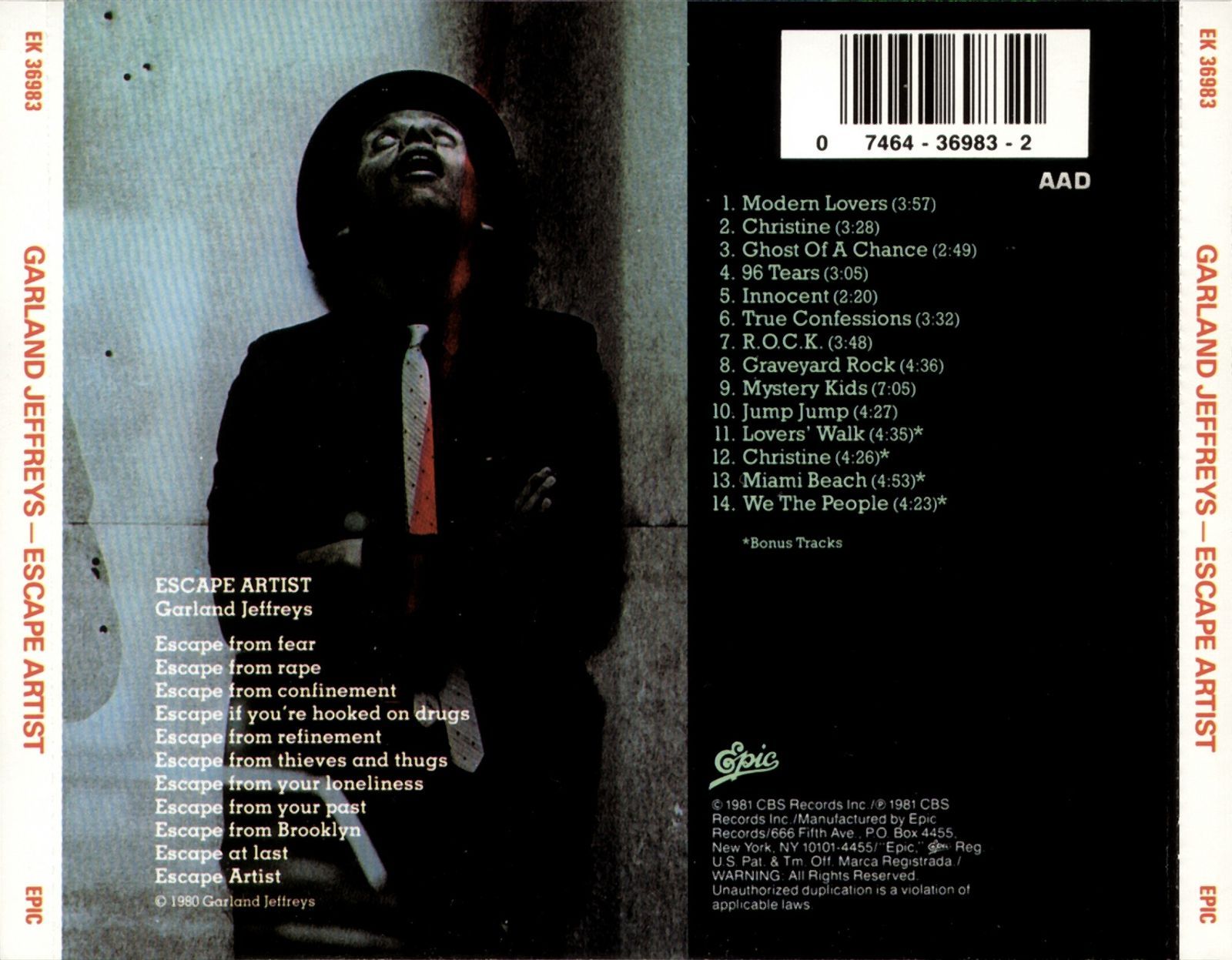 escape artist garland jeffreys 