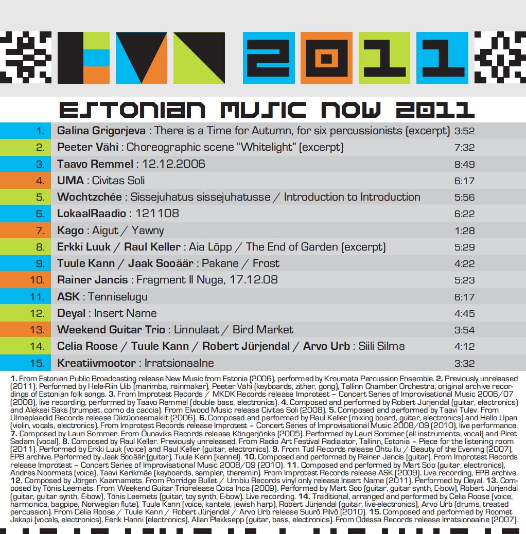 estonian music now 2 arvo urb 