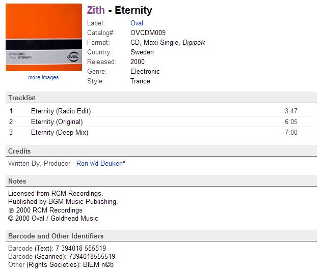 eternity zith 