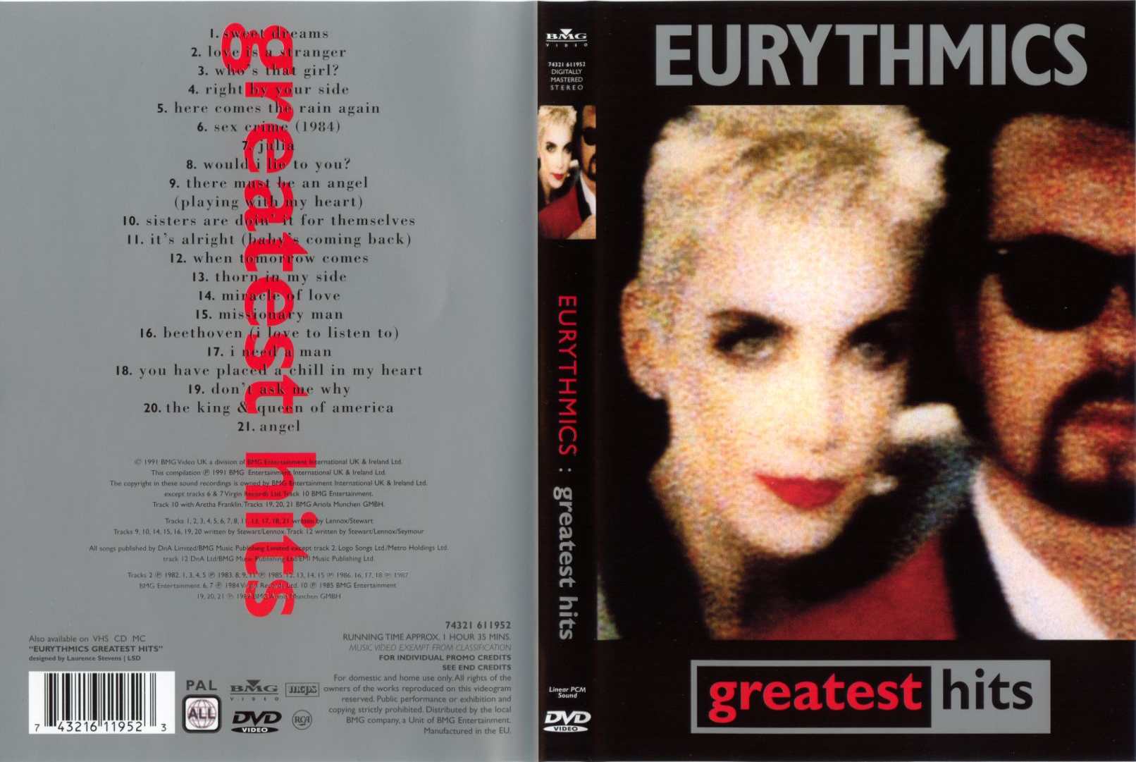 eurythmics  greatest hits d