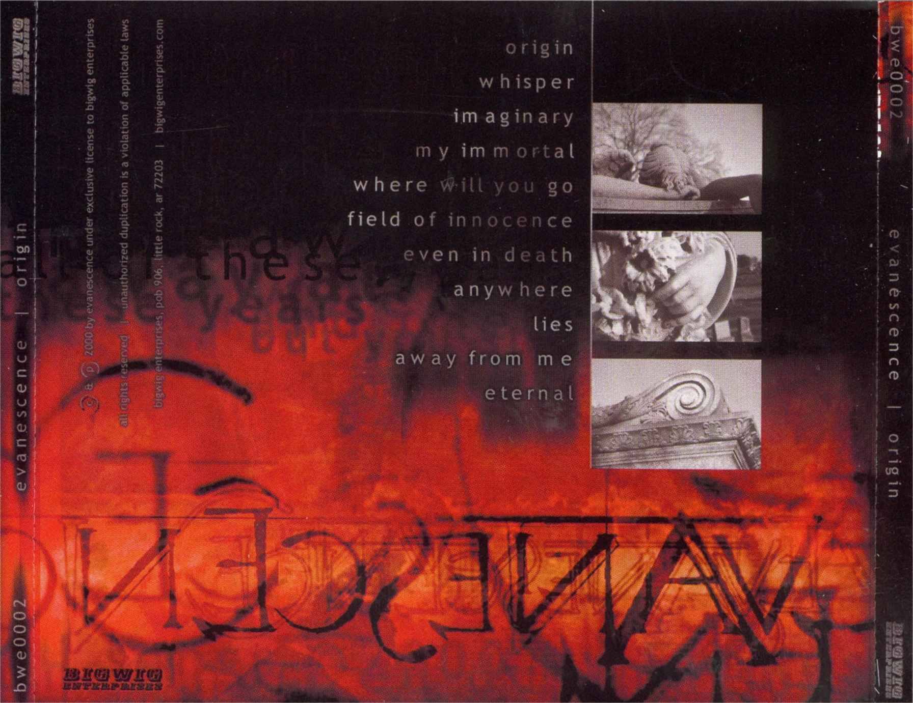 evanescence  origin b