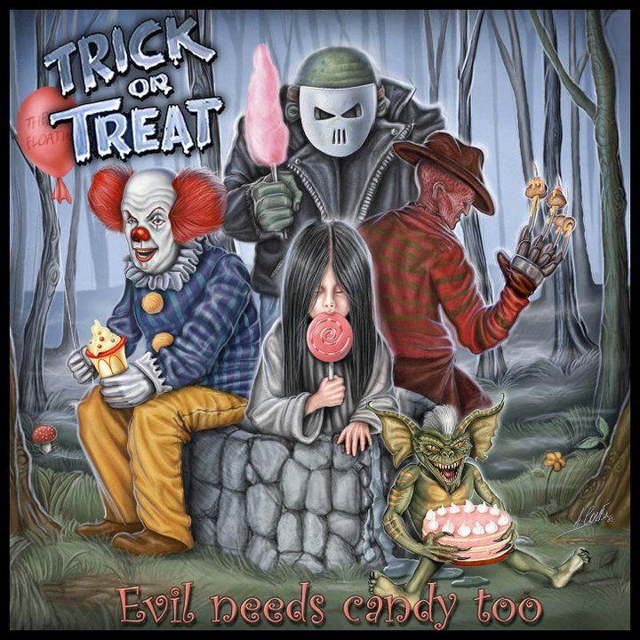 evil needs candy too trick or treat 