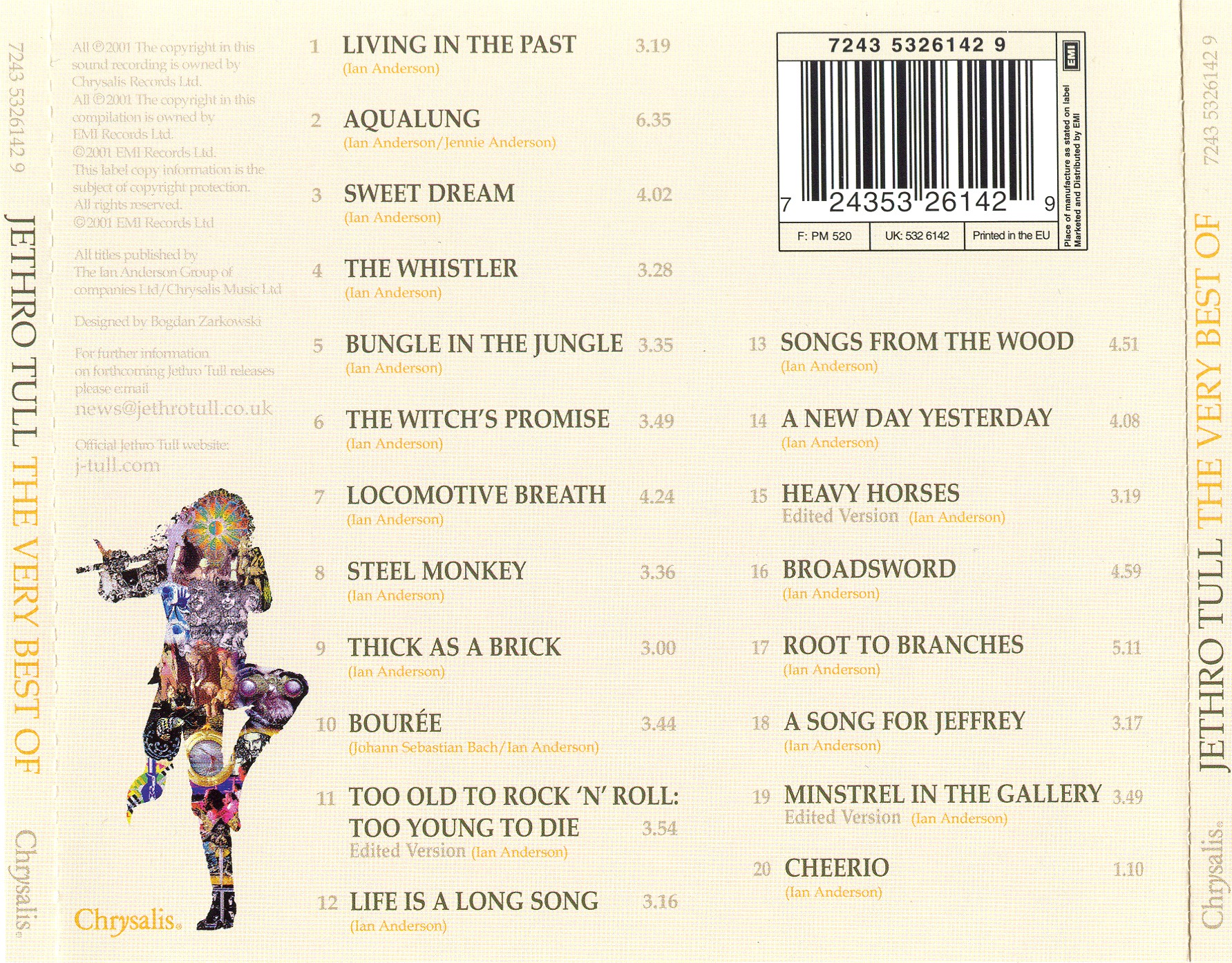 Jethro Tull  The Very Best Of back 