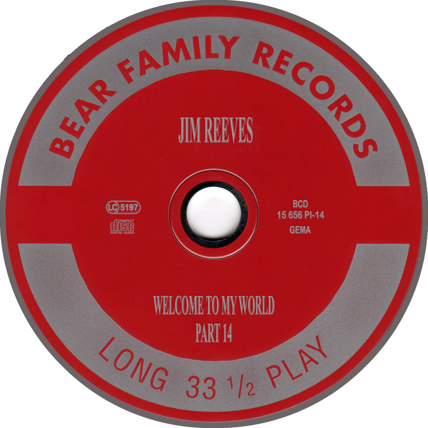 Jim Reeves  Welcome To My World CD 13 16 cd14 
