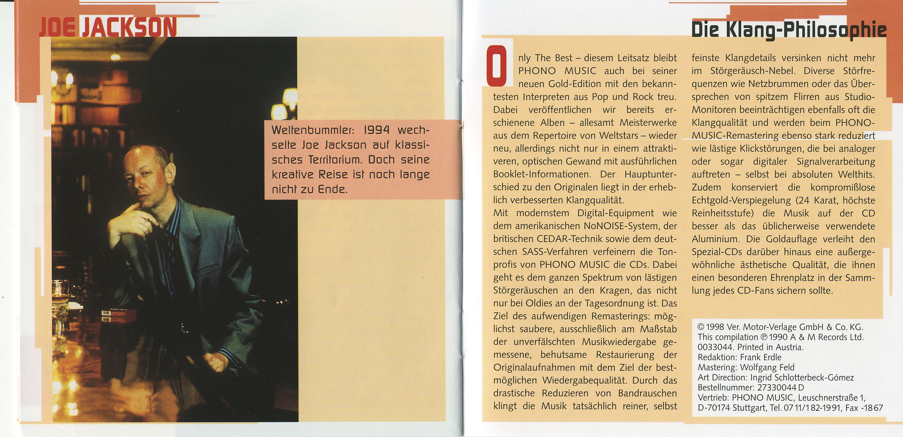 Joe Jackson  Stepping Out The Very Best Of booklet11 