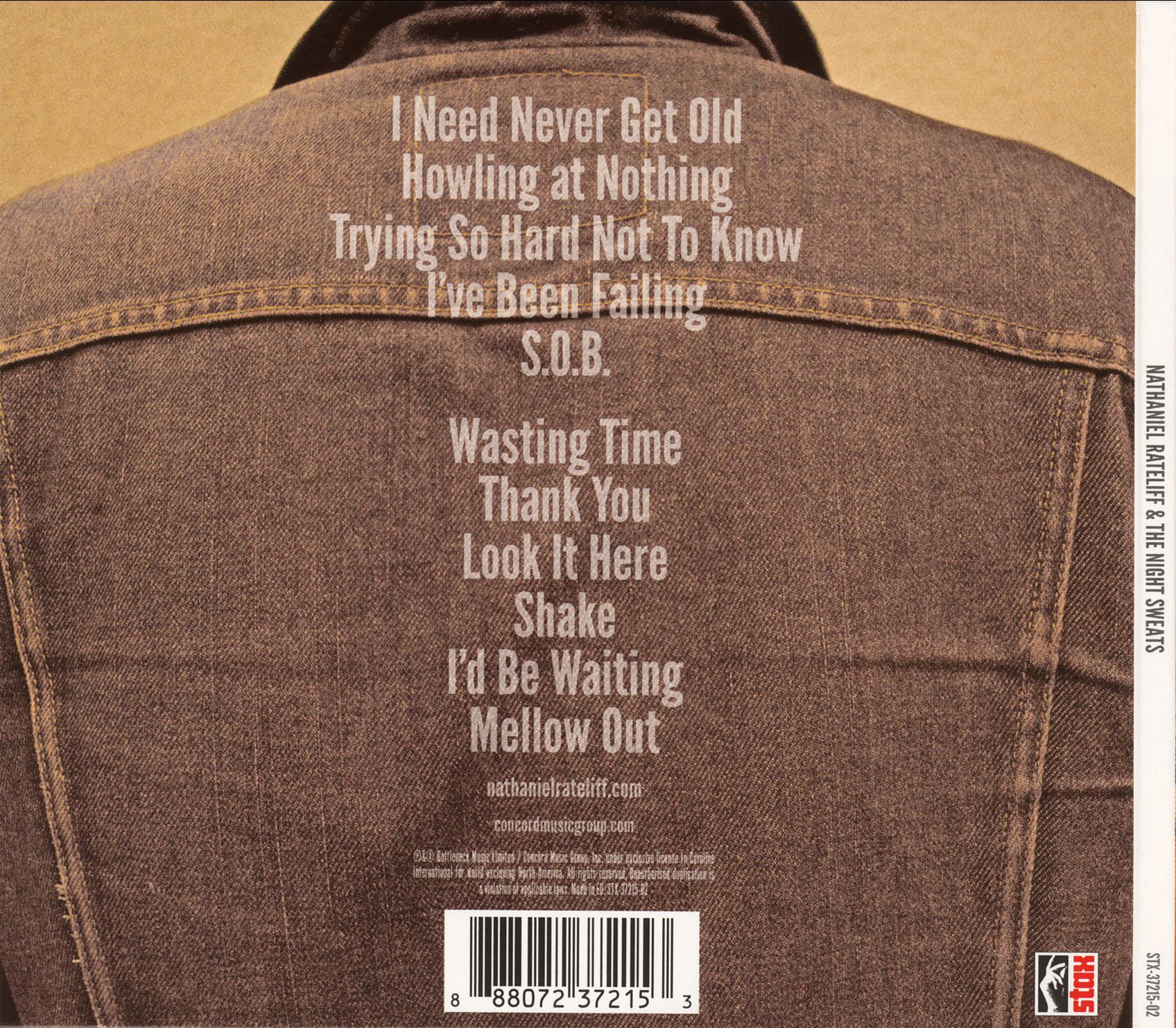 Nathaniel Rateliff  The Night Sweats  Nathaniel Rateliff  The Night Sweats back 