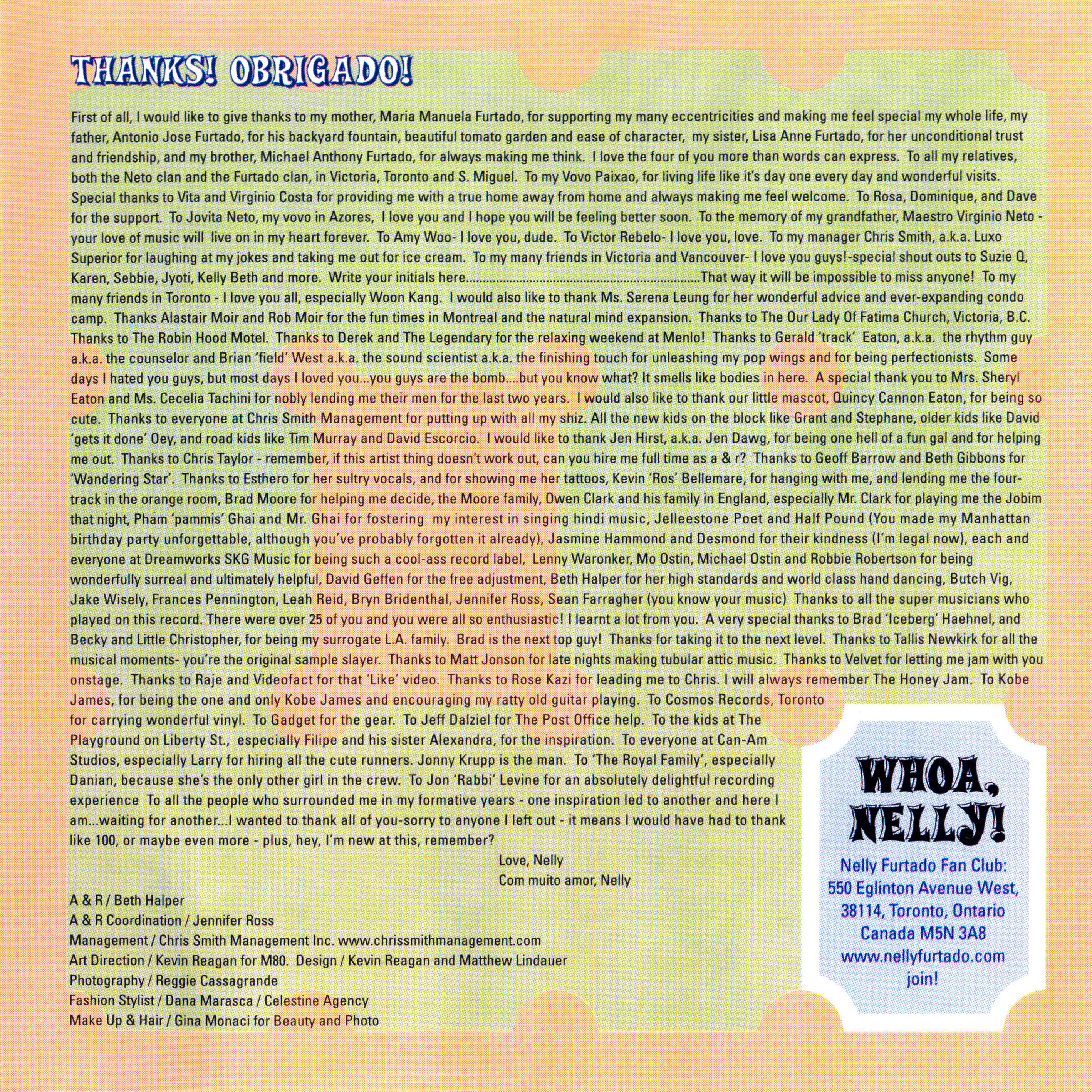 Nelly Furtado  Whoa2C Nelly21 13 Tracks booklet4 