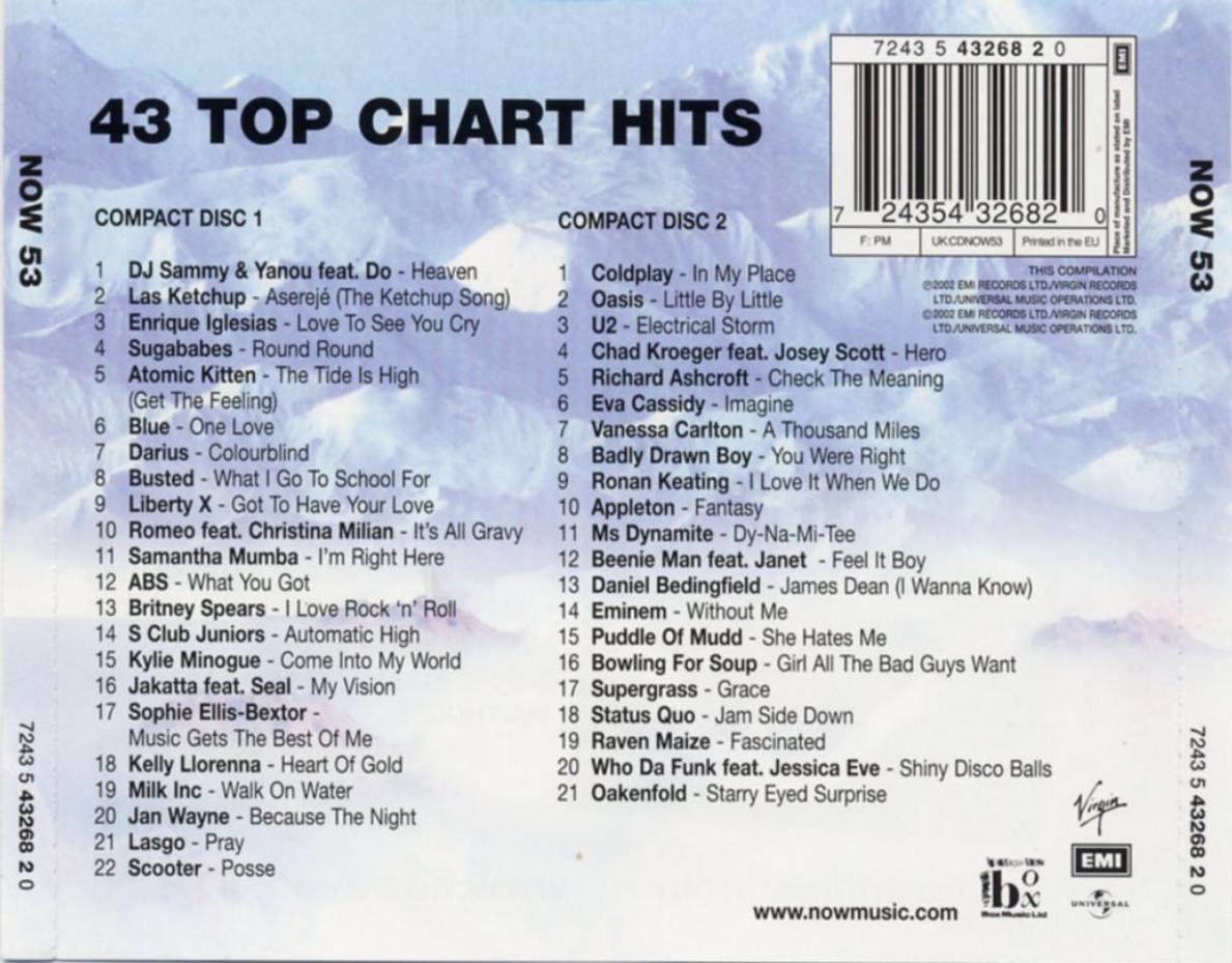 now 53  thats what i call music b