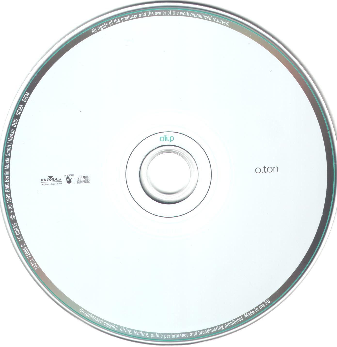 Oli P  O Ton cd 
