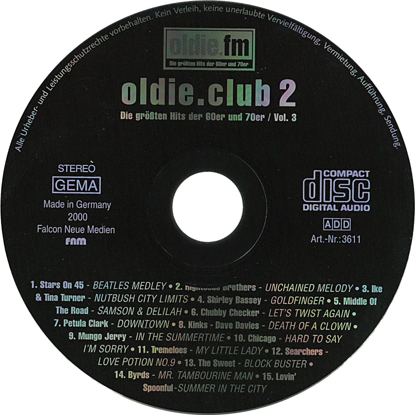 oldie club 02  volume 03 cd