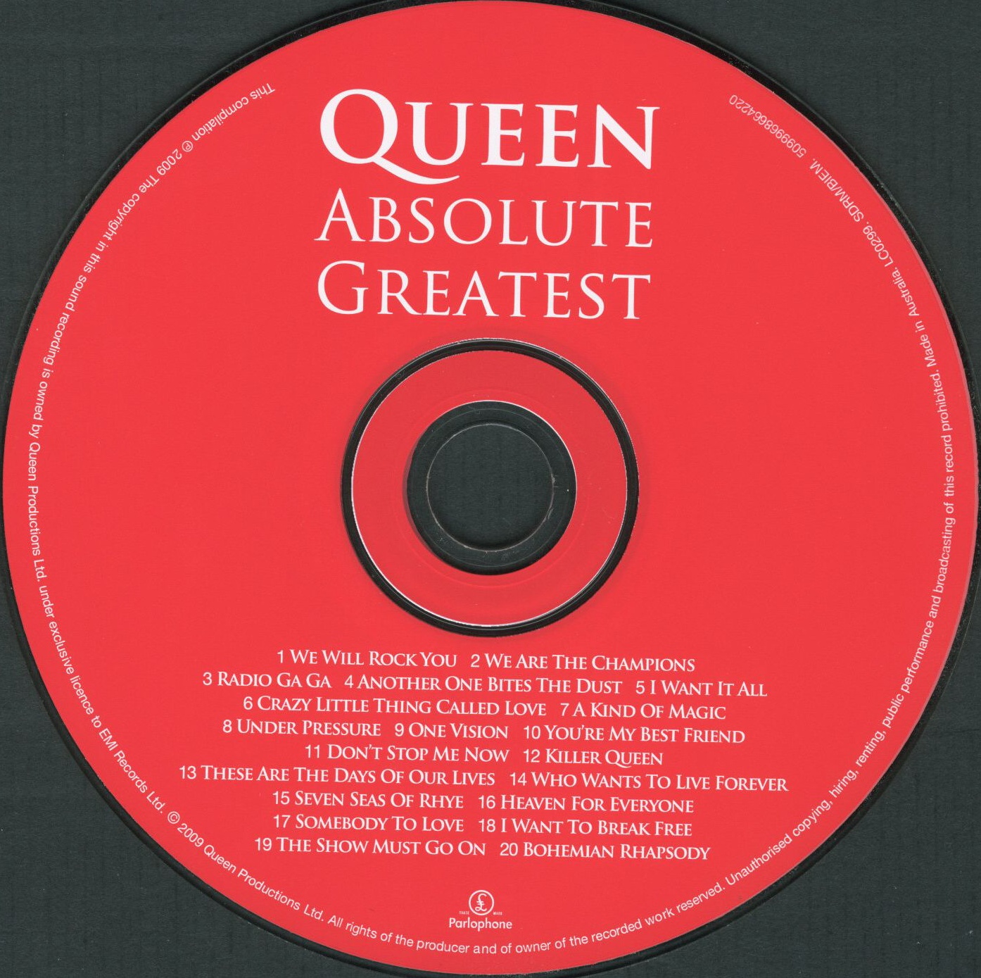Queen  Absolute Greatest cd 