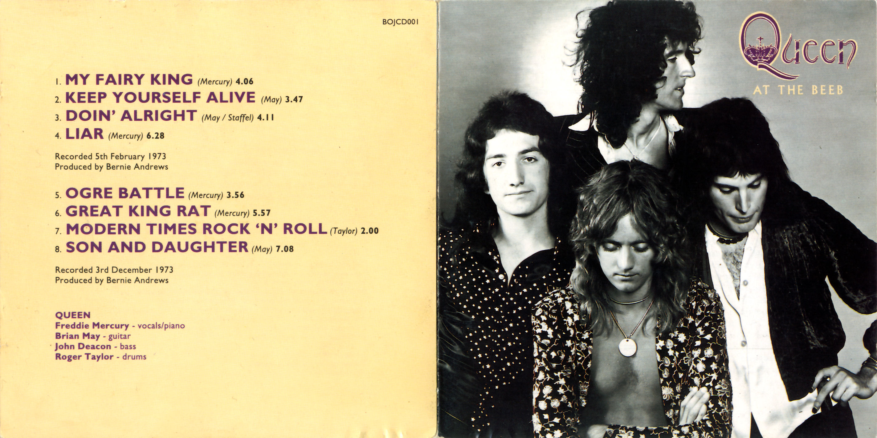 Queen  At The Beeb booklet 