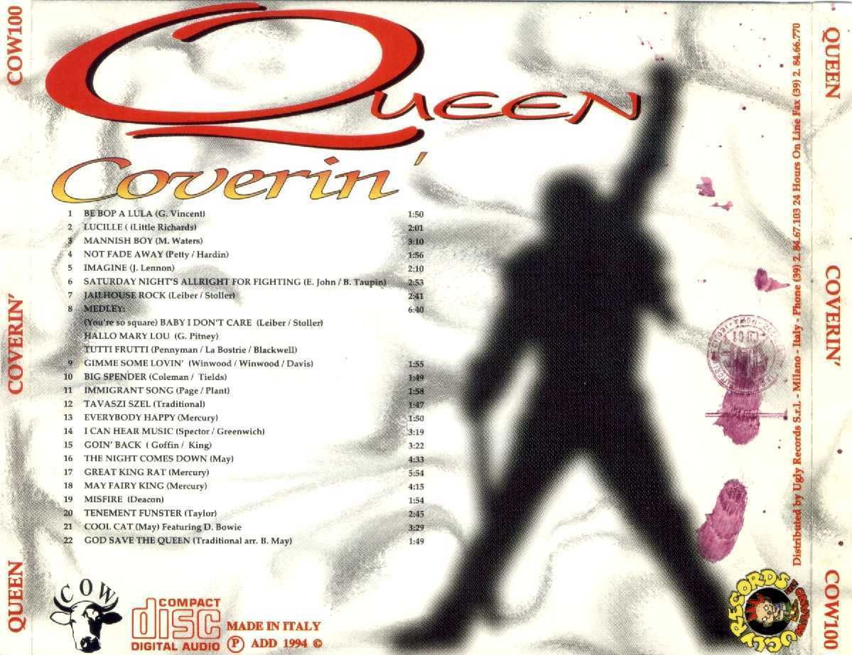 Queen  Coverin back 