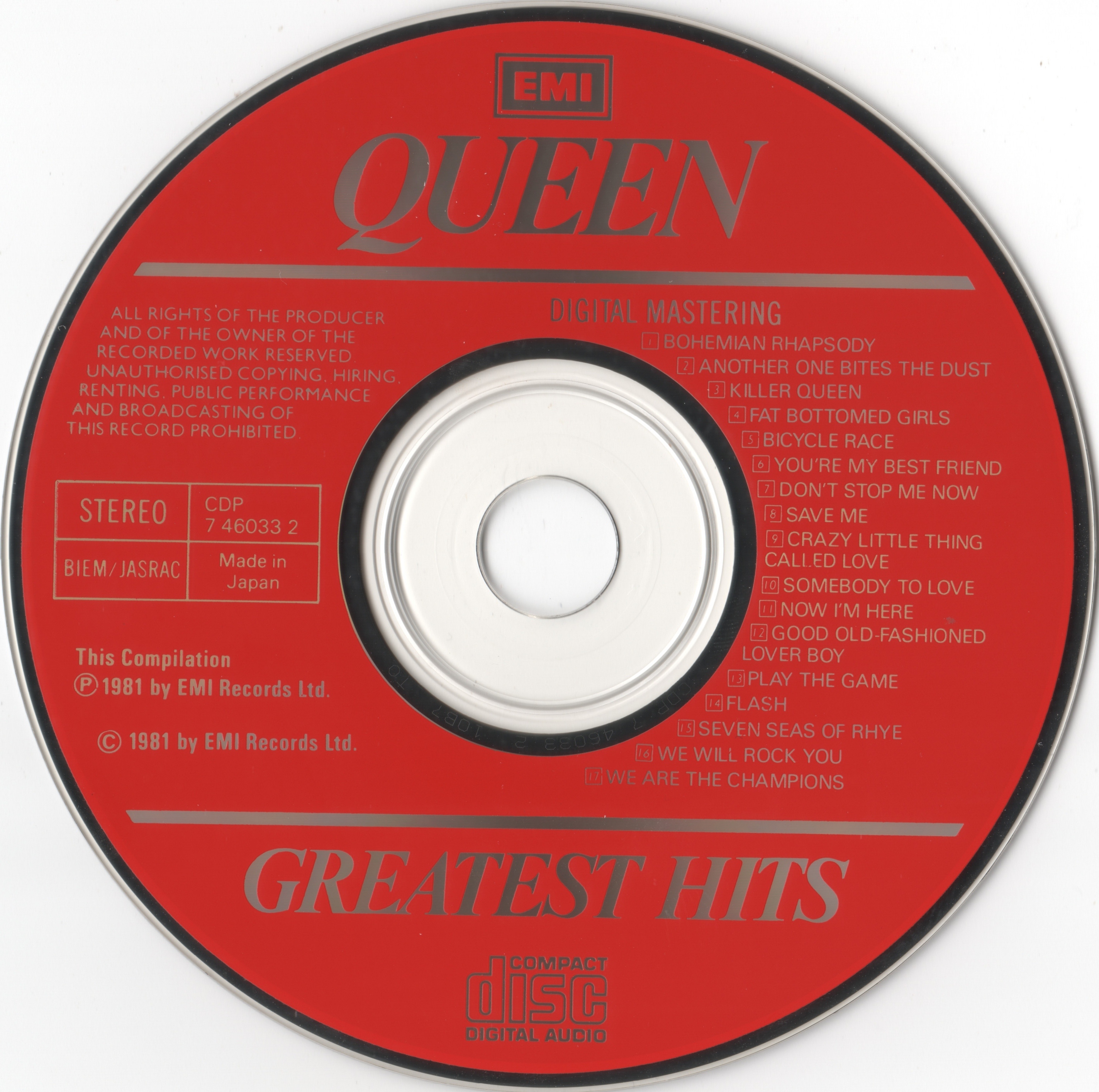 Queen  Greatest Hits cd 