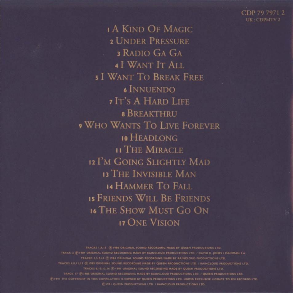 Queen  Greatest Hits II frontinside 