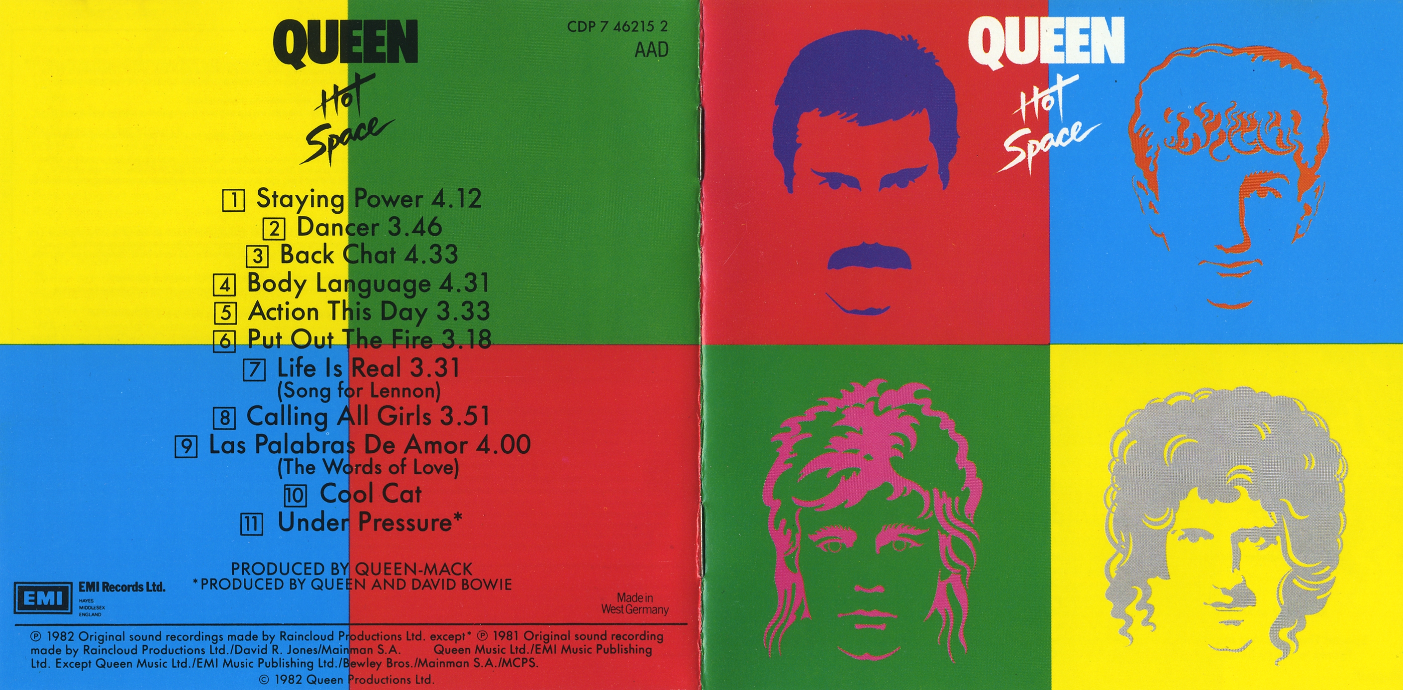 Queen  Hot Space booklet1 